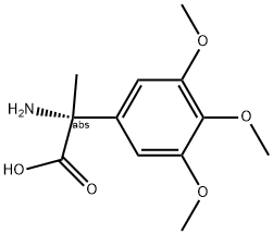 (2R)-2-AMINO-2-(3,4,5-TRIMETHOXYPHENYL)PROPANOIC ACID Struktur