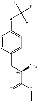 METHYL (2R)-2-AMINO-3-[4-(TRIFLUOROMETHYLTHIO)PHENYL]PROPANOATE Struktur