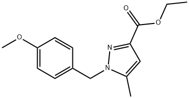 ETHYL 1-(4-METHOXYBENZYL)-5-METHYL-1H-PYRAZOLE-3-CARBOXYLATE Struktur