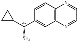 (1R)CYCLOPROPYLQUINOXALIN-6-YLMETHYLAMINE Struktur