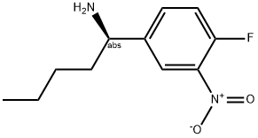 (1R)-1-(4-FLUORO-3-NITROPHENYL)PENTYLAMINE Struktur