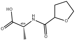 (2R)-2-[(TETRAHYDROFURAN-2-YLCARBONYL)AMINO]PROPANOIC ACID Struktur