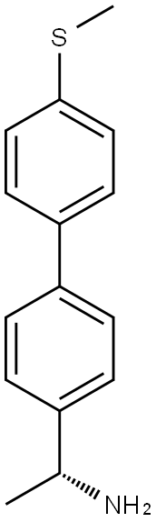 (1R)-1-[4-(4-METHYLTHIOPHENYL)PHENYL]ETHYLAMINE Struktur