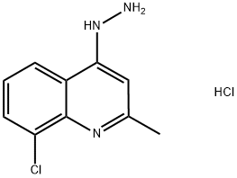 8-CHLORO-4-HYDRAZINO-2-METHYLQUINOLINE HYDROCHLORIDE Struktur