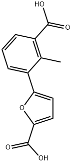 5-(3-CARBOXY-2-METHYLPHENYL)-2-FUROIC ACID Struktur