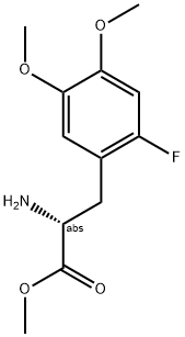 METHYL (2R)-2-AMINO-3-(2-FLUORO-4,5-DIMETHOXYPHENYL)PROPANOATE Struktur