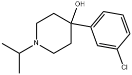 4-(3-CHLOROPHENYL)-4-HYDROXY-1-ISOPROPYLPIPERIDINE Struktur