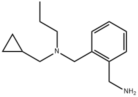 N-[2-(AMINOMETHYL)BENZYL]-N-(CYCLOPROPYLMETHYL)-N-PROPYLAMINE Struktur