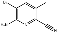 6-AMINO-5-BROMO-3-METHYLPYRIDINE-2-CARBONITRILE Struktur