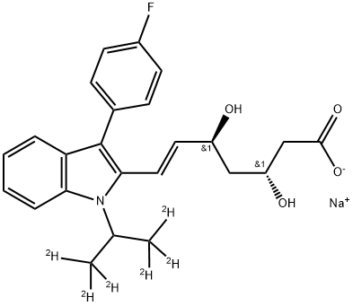 FLUVASTATIN-D6 SODIUM SALT Struktur