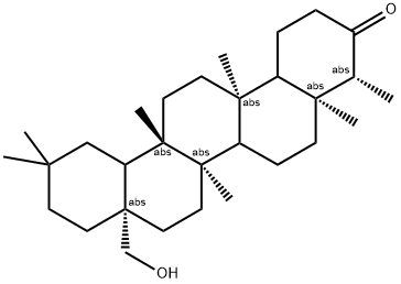 (4R,4AS,6BR,8AS,12BS,14AS)-8A-HYDROXYMETHYL-4,4A,6 B,11,11,12B,14A-HEPTAMETHYL-ICOSAHYDRO-PICEN-3-ONE Struktur