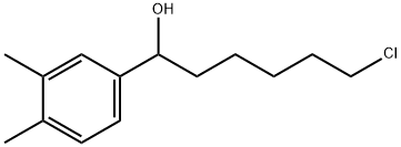 6-CHLORO-1-(3,4-DIMETHYLPHENYL)-1-HEXANOL Struktur