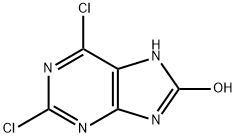 2,6-DICHLORO-8-HYDROXYPURINE Struktur