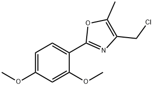 4-CHLOROMETHYL-2-(2,4-DIMETHOXY-PHENYL)-5-METHYL-OXAZOLE Struktur