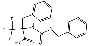 N-[(BENZYLOXY)CARBONYL]-ALPHA-(TRIFLUOROMETHYL)PHENYLALANINE Struktur