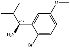 (1S)-1-(2-BROMO-5-METHOXYPHENYL)-2-METHYLPROPYLAMINE Struktur