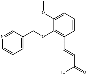 (2E)-3-[3-METHOXY-2-(PYRIDIN-3-YLMETHOXY)PHENYL]ACRYLIC ACID Struktur