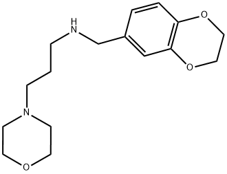 N-(2,3-DIHYDRO-1,4-BENZODIOXIN-6-YLMETHYL)-3-MORPHOLIN-4-YLPROPAN-1-AMINE Struktur