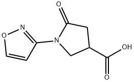 1-ISOXAZOL-3-YL-5-OXOPYRROLIDINE-3-CARBOXYLIC ACID Struktur