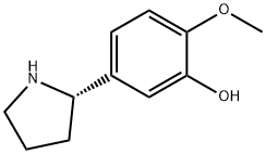 5-((2S)PYRROLIDIN-2-YL)-2-METHOXYPHENOL Struktur