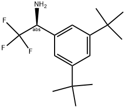 (1S)-1-[3,5-BIS(TERT-BUTYL)PHENYL]-2,2,2-TRIFLUOROETHYLAMINE Struktur