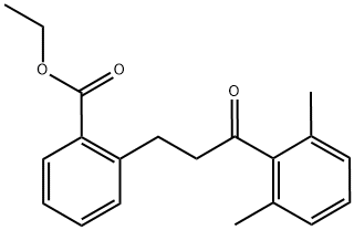 3-(2-CARBOETHOXYPHENYL)-2',6'-DIMETHYLPROPIOPHENONE Struktur