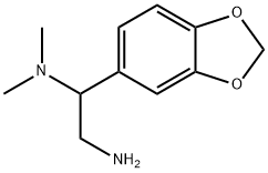 1-BENZO[1,3]DIOXOL-5-YL-N1,N1-DIMETHYL-ETHANE-1,2-DIAMINE Struktur