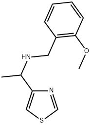 (2-METHOXY-BENZYL)-(1-THIAZOL-4-YL-ETHYL)-AMINE Struktur