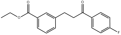 3-(3-CARBOETHOXYPHENYL)-4'-FLUOROPROPIOPHENONE Struktur