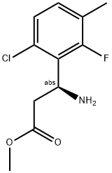 METHYL (3S)-3-AMINO-3-(6-CHLORO-2-FLUORO-3-METHYLPHENYL)PROPANOATE Struktur