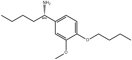 (1S)-1-(4-BUTOXY-3-METHOXYPHENYL)PENTYLAMINE Struktur