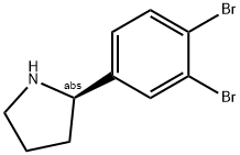 (2R)-2-(3,4-DIBROMOPHENYL)PYRROLIDINE Struktur