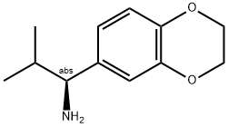 1-(2H,3H-BENZO[3,4-E]1,4-DIOXIN-6-YL)(1S)-2-METHYLPROPYLAMINE Struktur