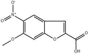 6-METHOXY-5-NITRO-BENZOFURAN-2-CARBOXYLIC ACID Struktur