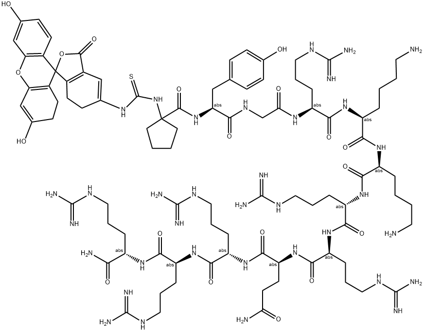 FITC-LC-TAT (47-57) Struktur