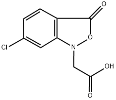 (6-CHLORO-3-OXO-2,1-BENZISOXAZOL-1(3H)-YL)ACETIC ACID Struktur