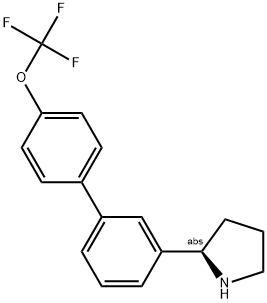 (4-[3-((2R)PYRROLIDIN-2-YL)PHENYL]PHENOXY)TRIFLUOROMETHANE Struktur