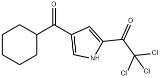 2,2,2-TRICHLORO-1-[4-(CYCLOHEXYLCARBONYL)-1H-PYRROL-2-YL]-1-ETHANONE Struktur