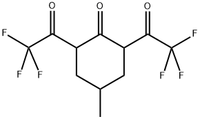 4-METHYL-2,6-BIS(TRIFLUOROACETYL)CYCLOHEXANONE Struktur