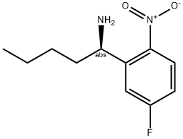 (1R)-1-(5-FLUORO-2-NITROPHENYL)PENTYLAMINE Struktur