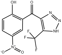 4(5)-(2-HYDROXY-5-NITROBENZOYL)-5(4)-TRIFLUOROMETHYL-1,2,3-TRIAZOLE Struktur