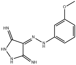 3,5-DIIMINOPYRAZOLIDIN-4-ONE (3-METHOXYPHENYL)HYDRAZONE Struktur