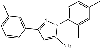 1-(2,4-DIMETHYLPHENYL)-3-(3-METHYLPHENYL)-1H-PYRAZOL-5-AMINE Struktur