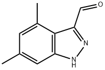 4,6-DIMETHYL-3-(1H)INDAZOLE CARBOXALDEHYDE Struktur