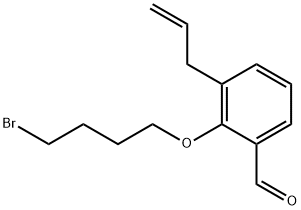 3-ALLYL-2-(4-BROMO-BUTOXY)-BENZALDEHYDE Struktur