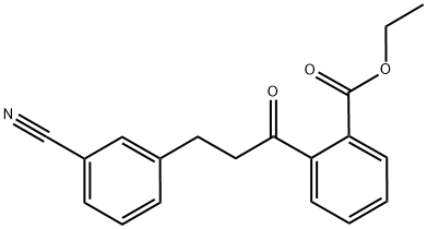 2'-CARBOETHOXY-3-(3-CYANOPHENYL)PROPIOPHENONE Struktur