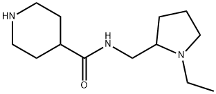 N-[(1-ETHYLPYRROLIDIN-2-YL)METHYL]PIPERIDINE-4-CARBOXAMIDE Struktur