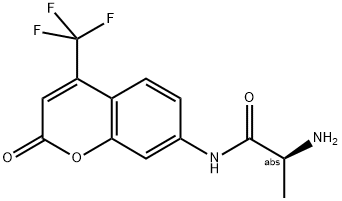 L-ALA-7-AMINO-4-TRIFLUORO-METHYLCOUMARIN Struktur