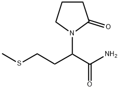 ALPHA-[2-(METHYLTHIO)ETHYL]-2-OXO-1-PYRROLIDINEACETAMIDE Struktur