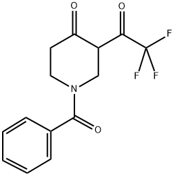 1-BENZOYL-3-(TRIFLUOROACETYL)PIPERIDIN-4-ONE Struktur